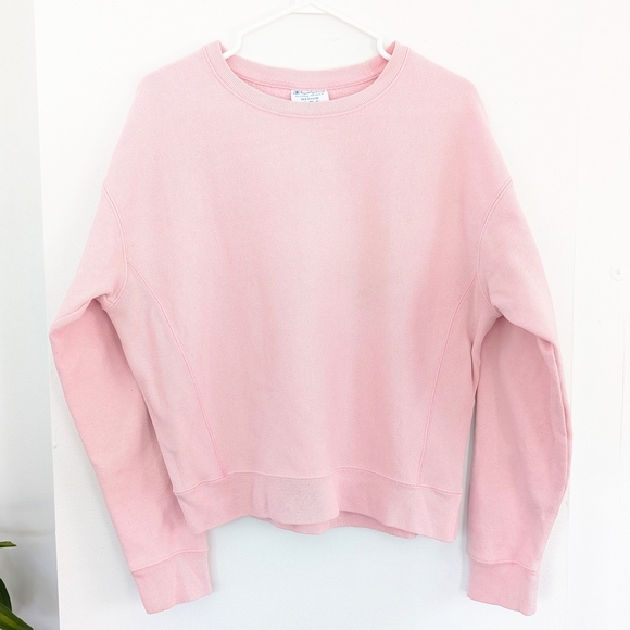 Champion Women's Thick Pink Sweatshirt In Size M - Picture 1 of 8